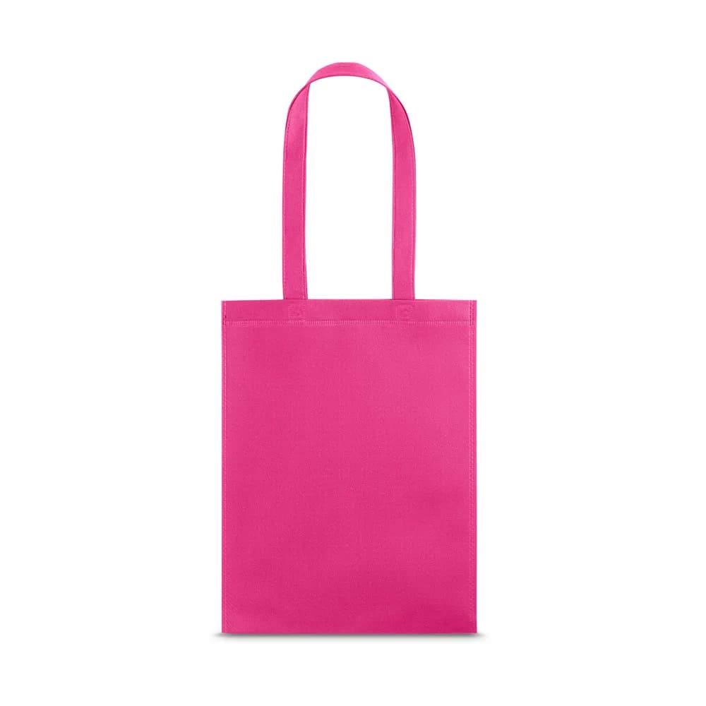 Conjunto de sacolas Goa em non-woven em várias cores, como rosa, amarelo, roxo, bege, laranja e azul